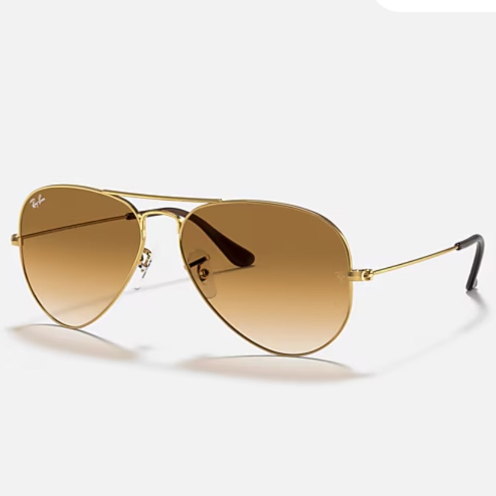 Ray-Ban RB3025 Aviator Gradient Teardrop Sunglasses glasses case cleaning cloth
